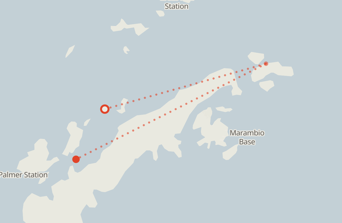 Activity map — real sighting points on an OpenStreetMap basemap