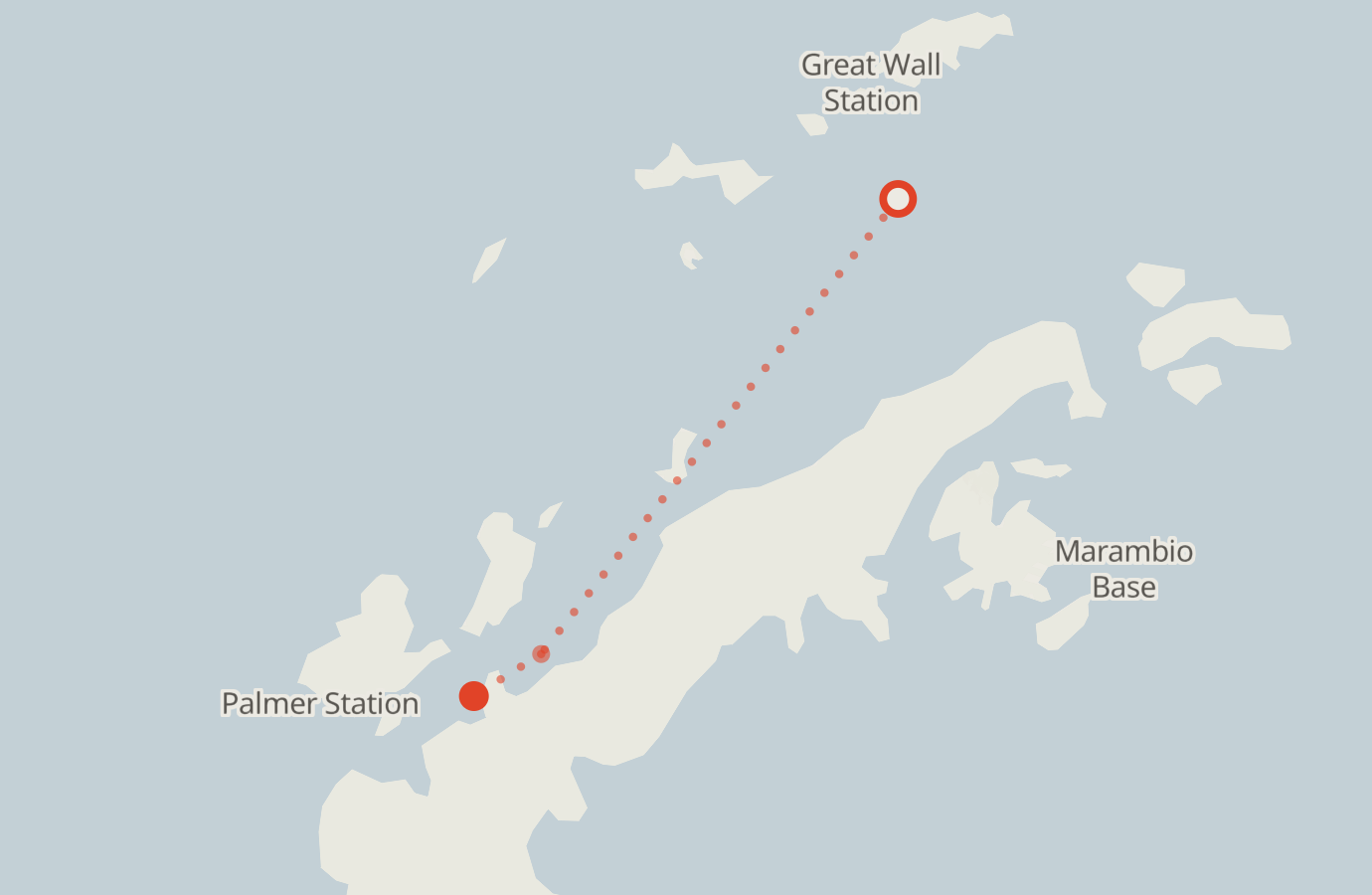 Activity map — real sighting points on an OpenStreetMap basemap