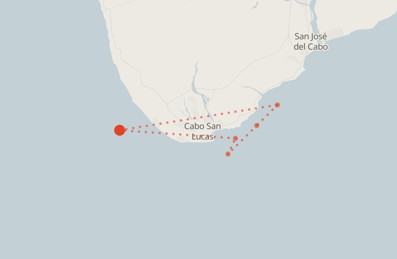 Activity map — real sighting points on an OpenStreetMap basemap