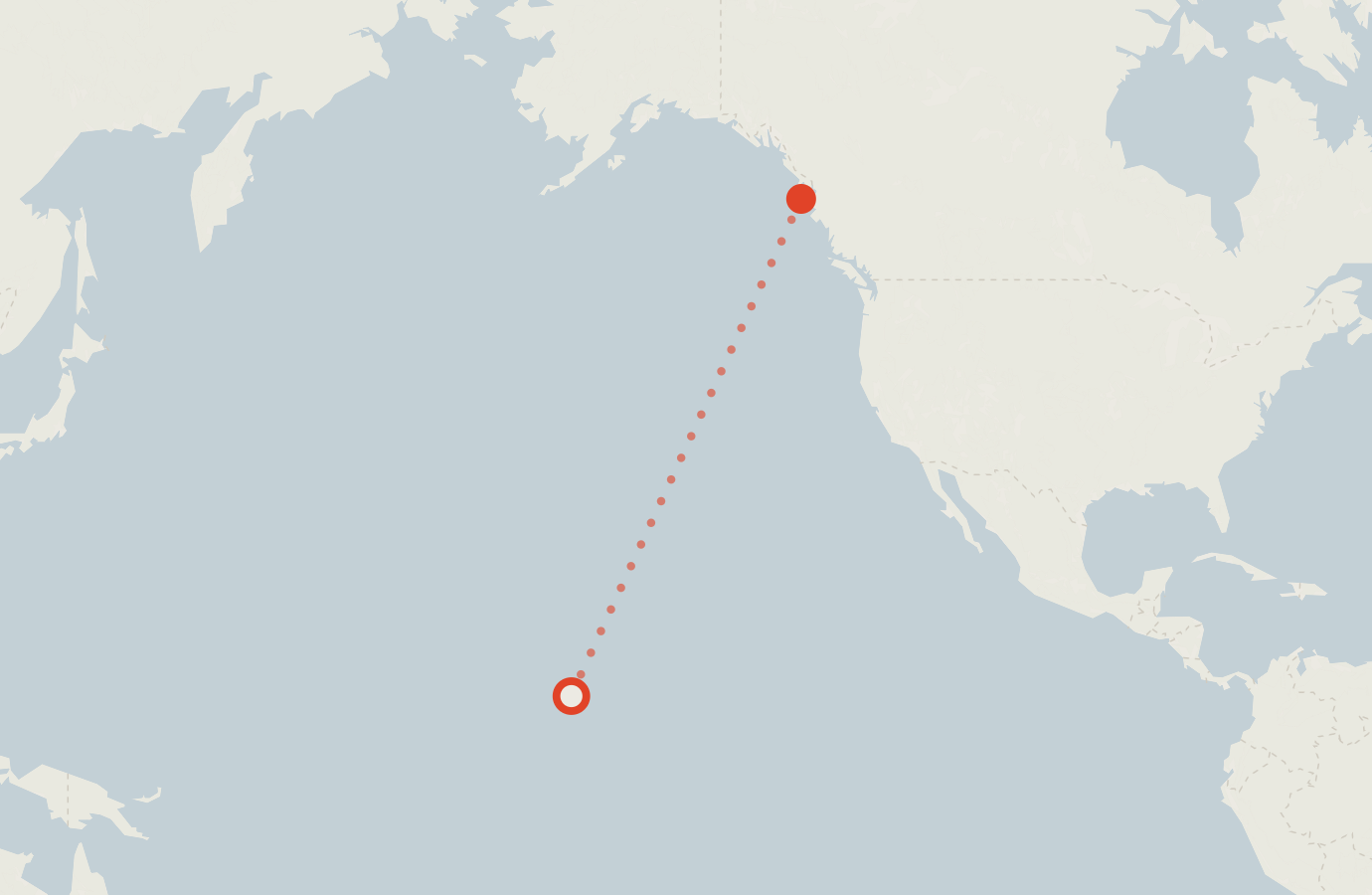 Activity map — real sighting points on an OpenStreetMap basemap