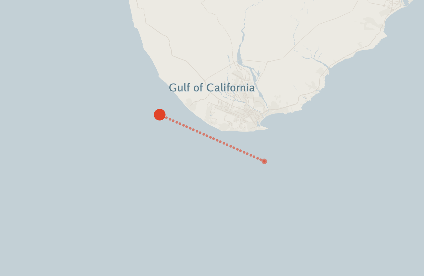 Activity map — real sighting points on an OpenStreetMap basemap