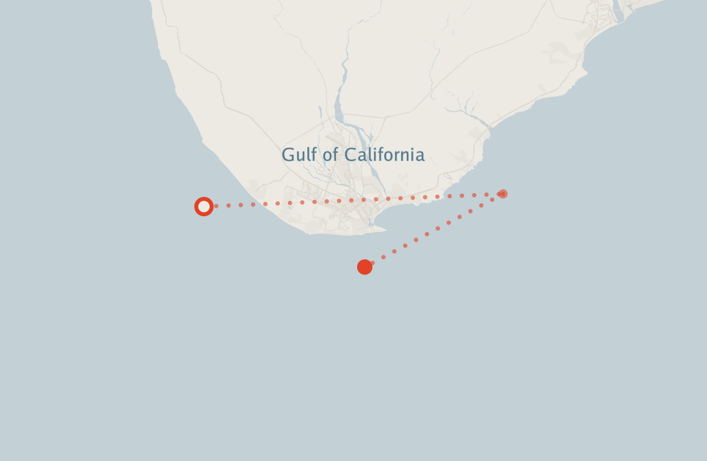Activity map — real sighting points on an OpenStreetMap basemap