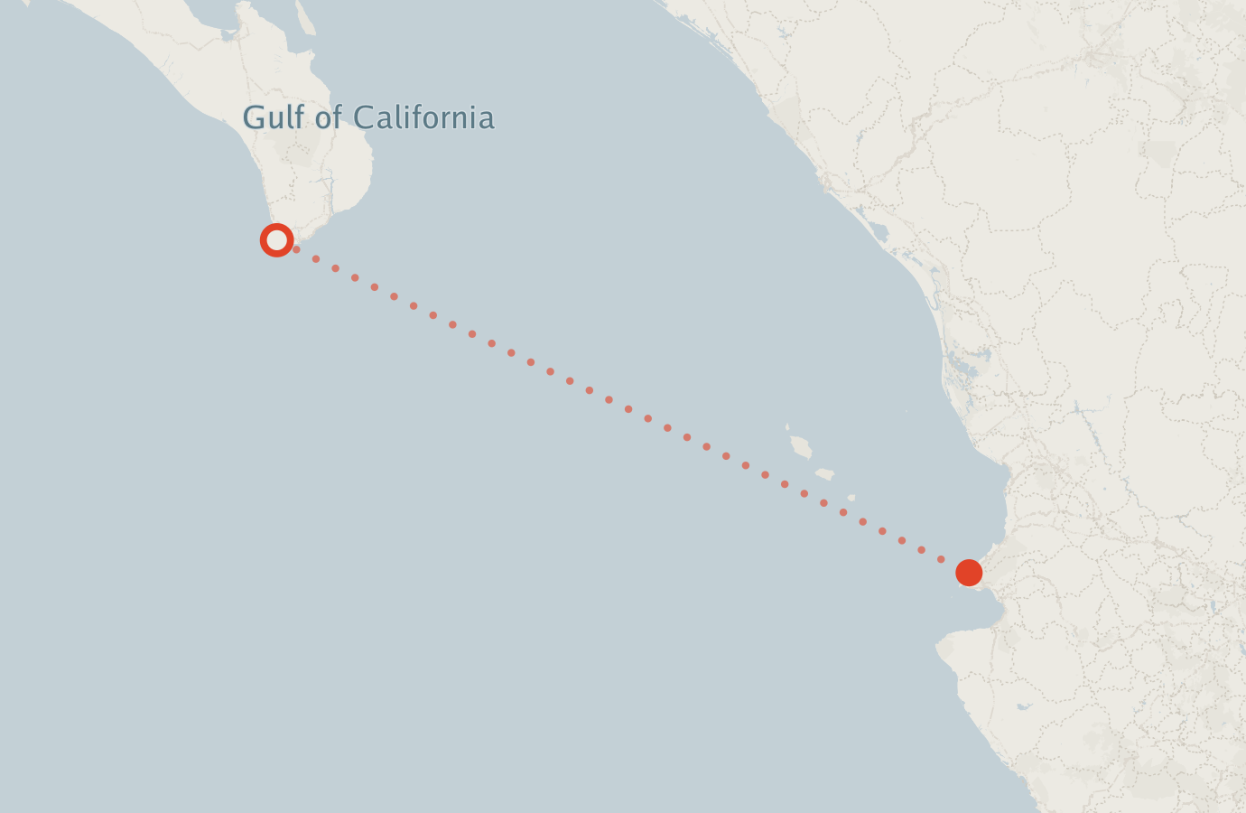 Activity map — real sighting points on an OpenStreetMap basemap