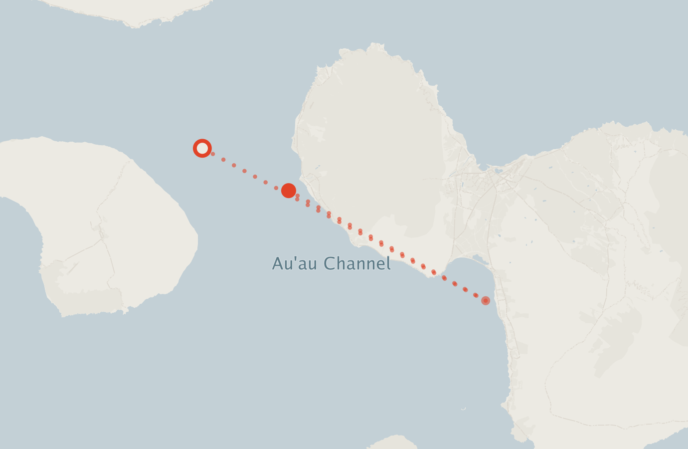 Activity map — real sighting points on an OpenStreetMap basemap