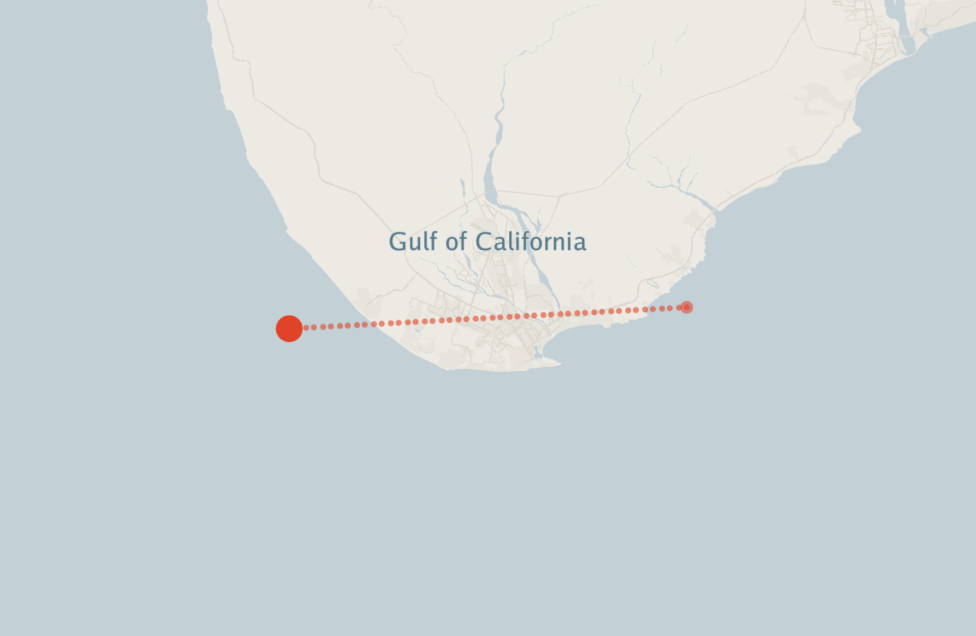Activity map — real sighting points on an OpenStreetMap basemap