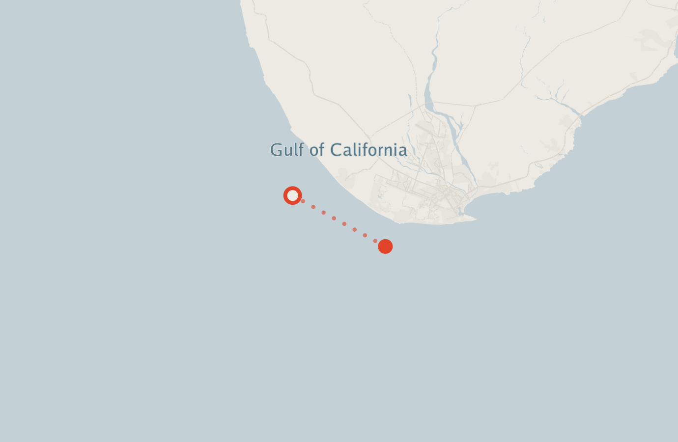Activity map — real sighting points on an OpenStreetMap basemap