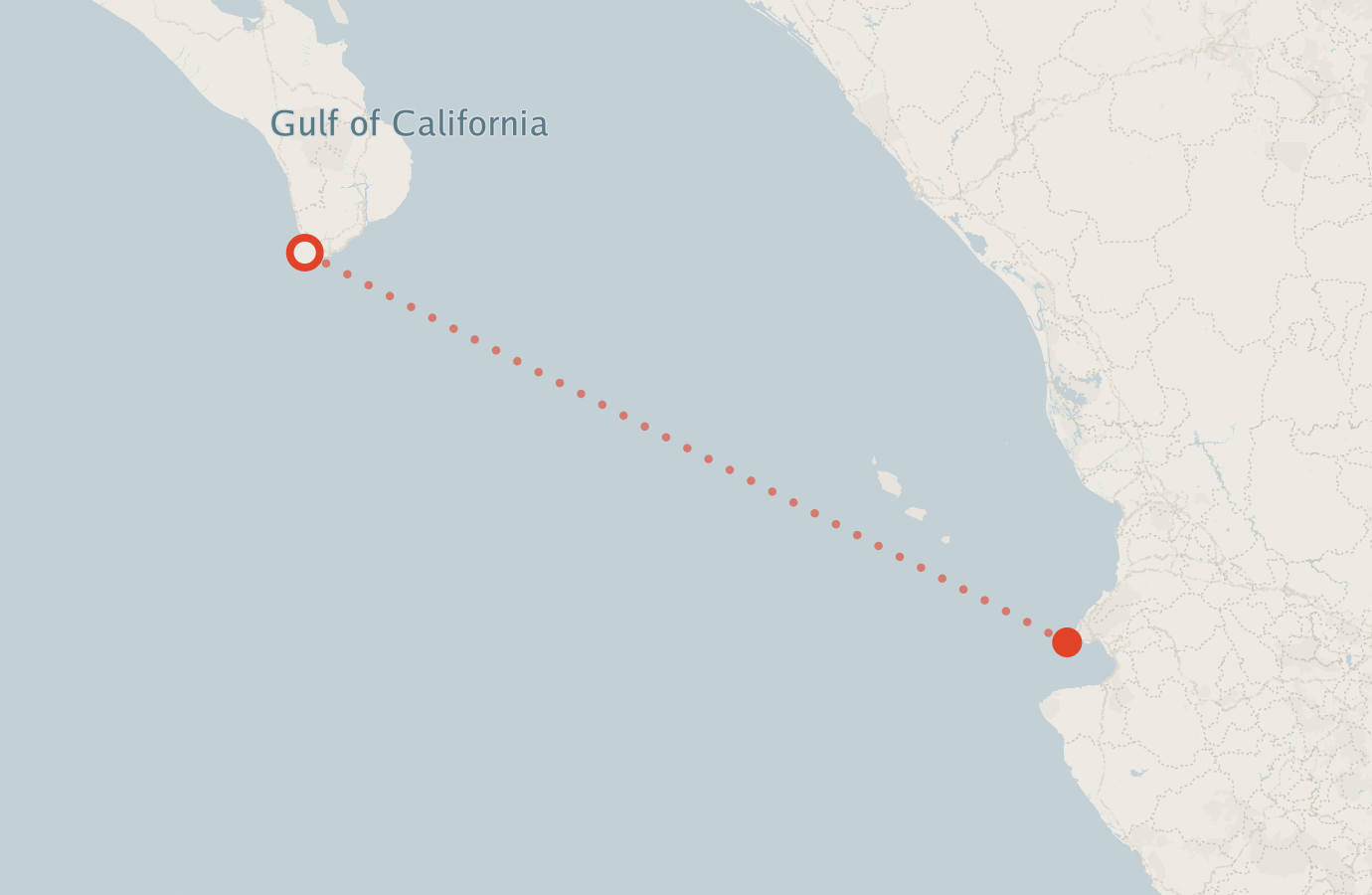 Activity map — real sighting points on an OpenStreetMap basemap