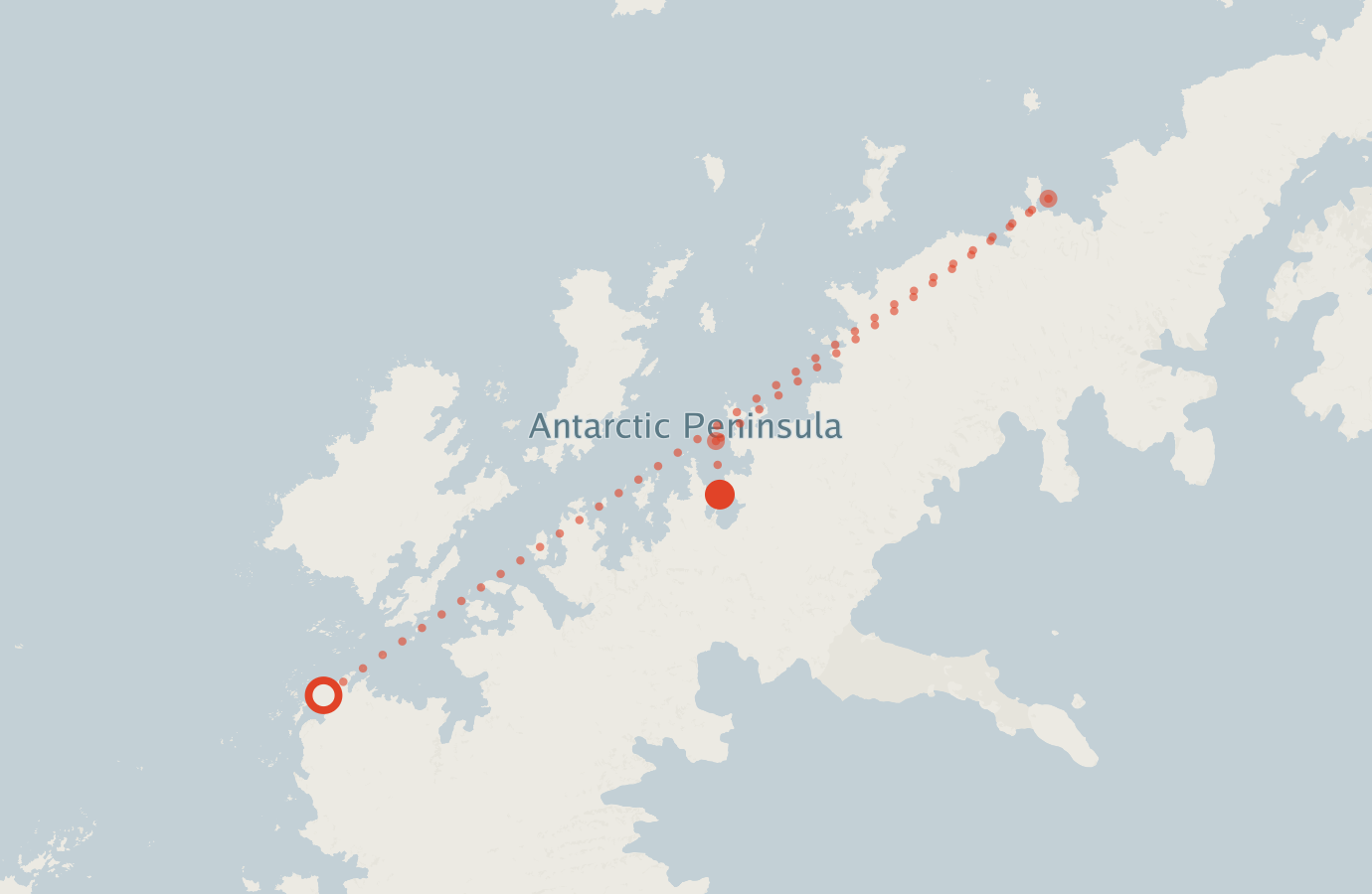 Activity map — real sighting points on an OpenStreetMap basemap