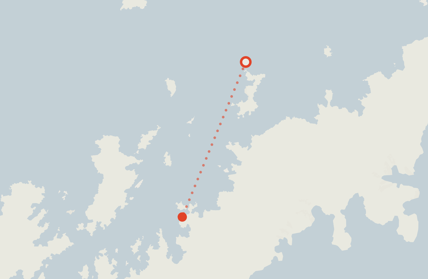 Activity map — real sighting points on an OpenStreetMap basemap