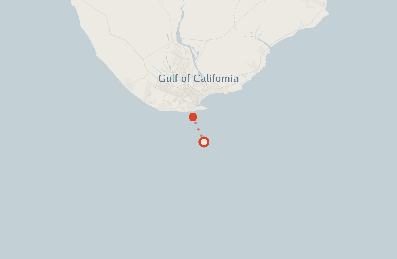 Activity map — real sighting points on an OpenStreetMap basemap