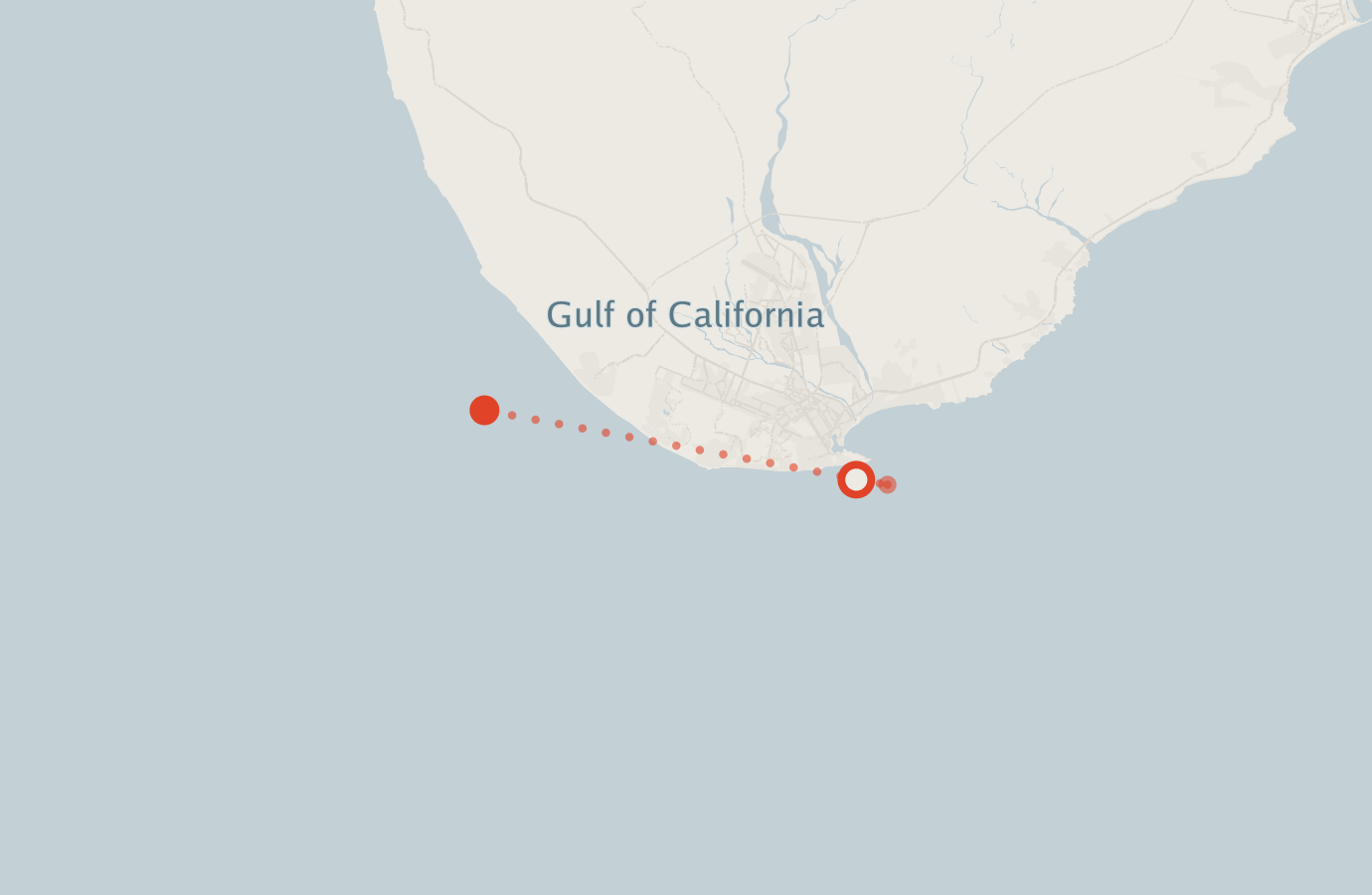 Activity map — real sighting points on an OpenStreetMap basemap