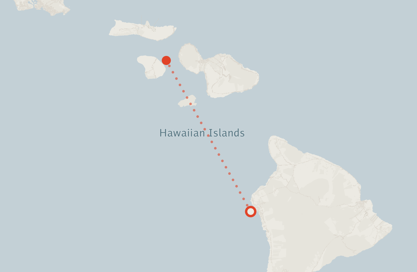 Activity map — real sighting points on an OpenStreetMap basemap