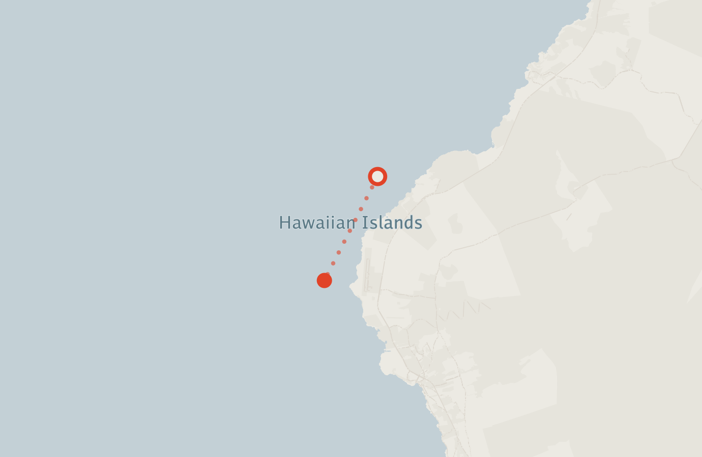 Activity map — real sighting points on an OpenStreetMap basemap