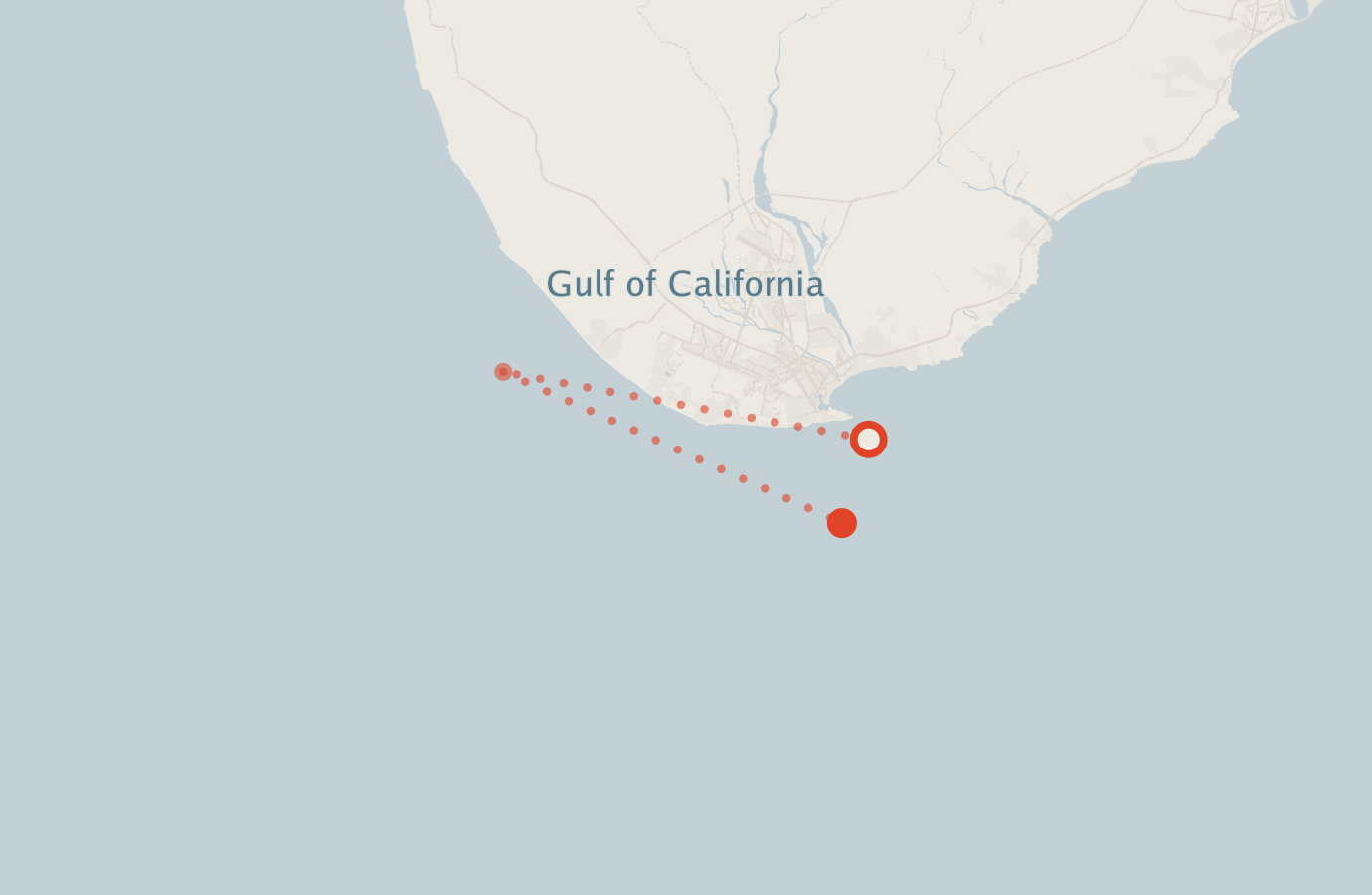 Activity map — real sighting points on an OpenStreetMap basemap