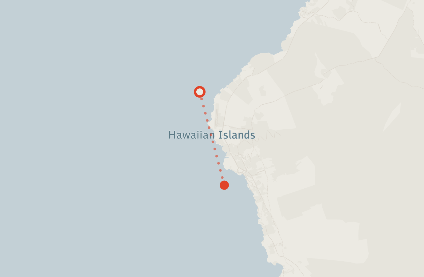 Activity map — real sighting points on an OpenStreetMap basemap
