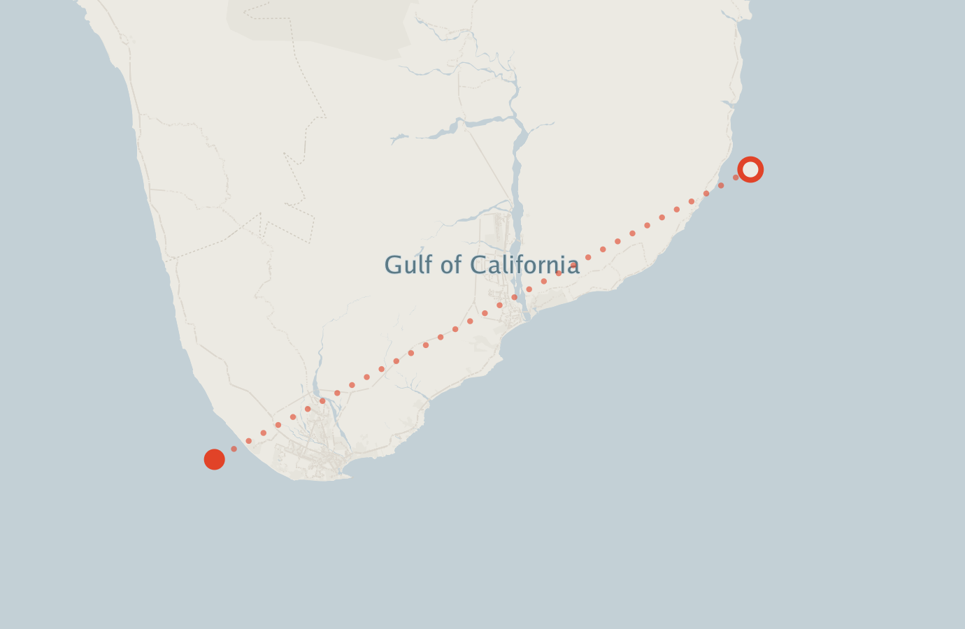Activity map — real sighting points on an OpenStreetMap basemap