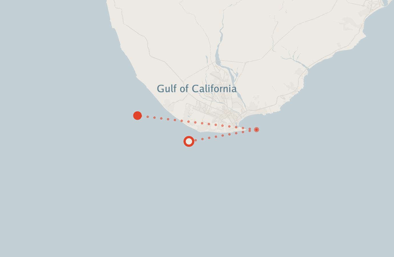 Activity map — real sighting points on an OpenStreetMap basemap