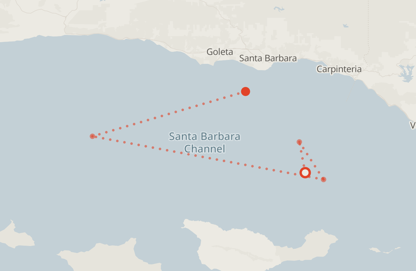 Activity map — real sighting points on an OpenStreetMap basemap
