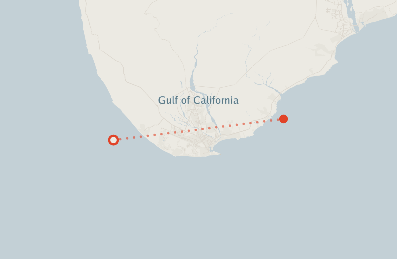 Activity map — real sighting points on an OpenStreetMap basemap