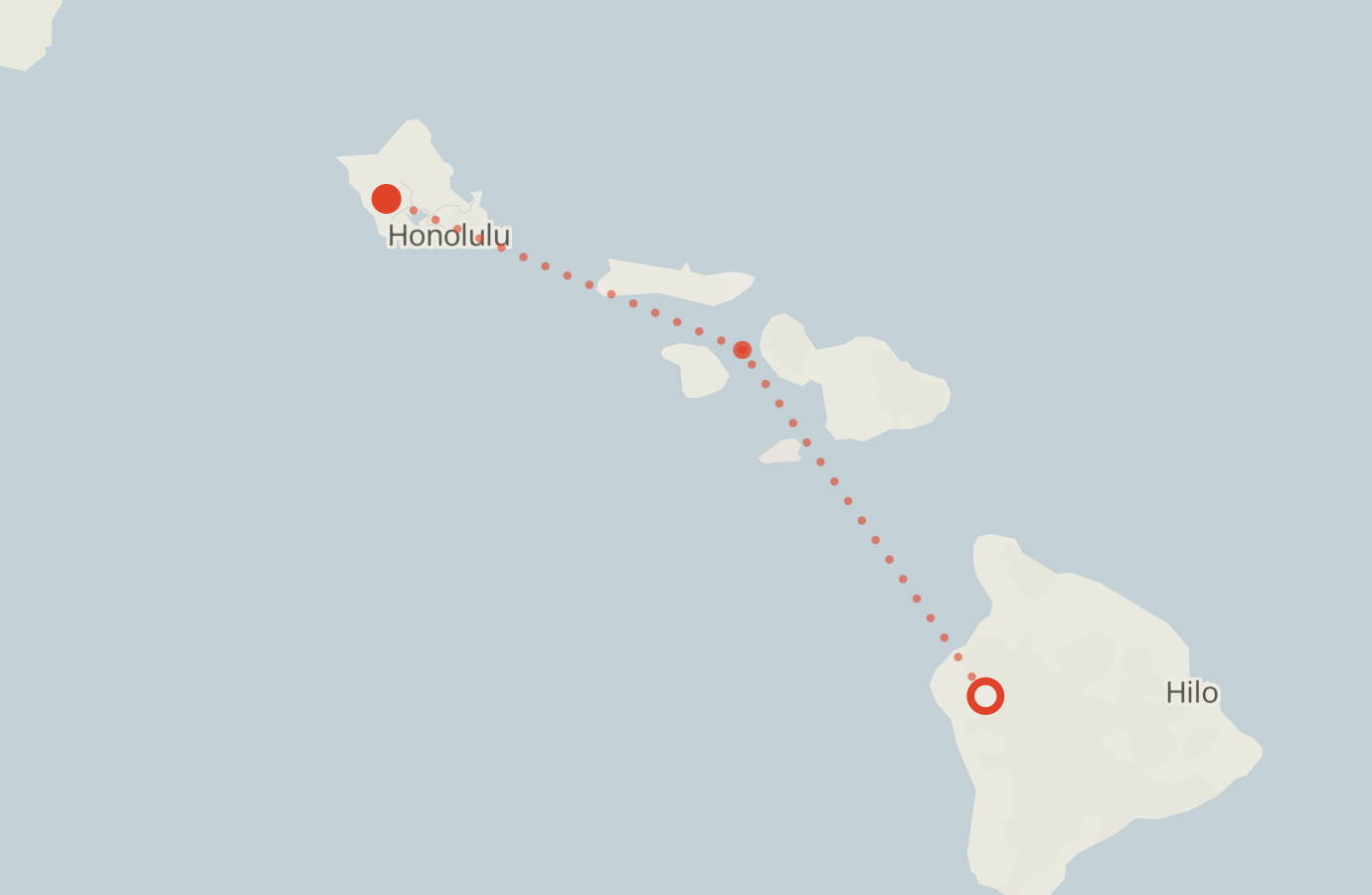 Activity map — real sighting points on an OpenStreetMap basemap