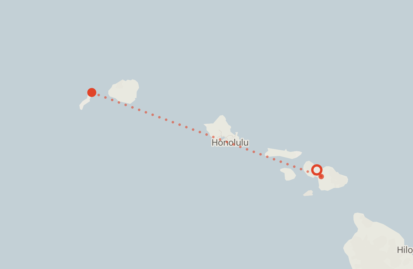 Activity map — real sighting points on an OpenStreetMap basemap
