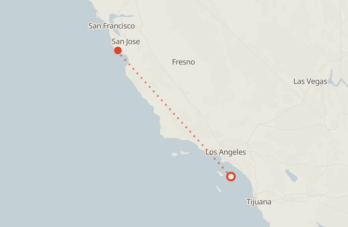 Activity map — real sighting points on an OpenStreetMap basemap