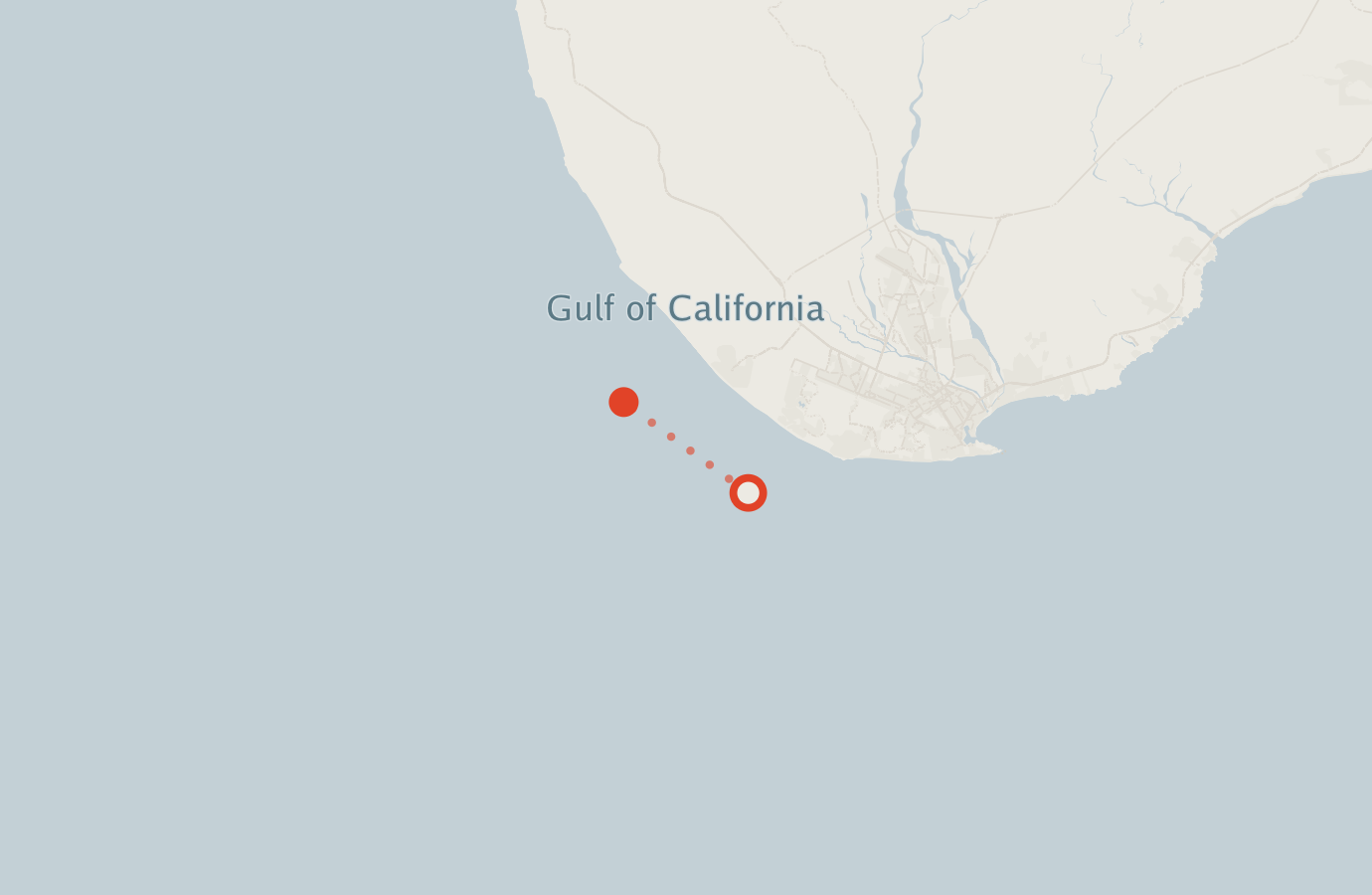 Activity map — real sighting points on an OpenStreetMap basemap
