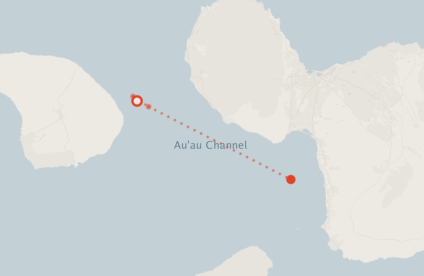 Activity map — real sighting points on an OpenStreetMap basemap