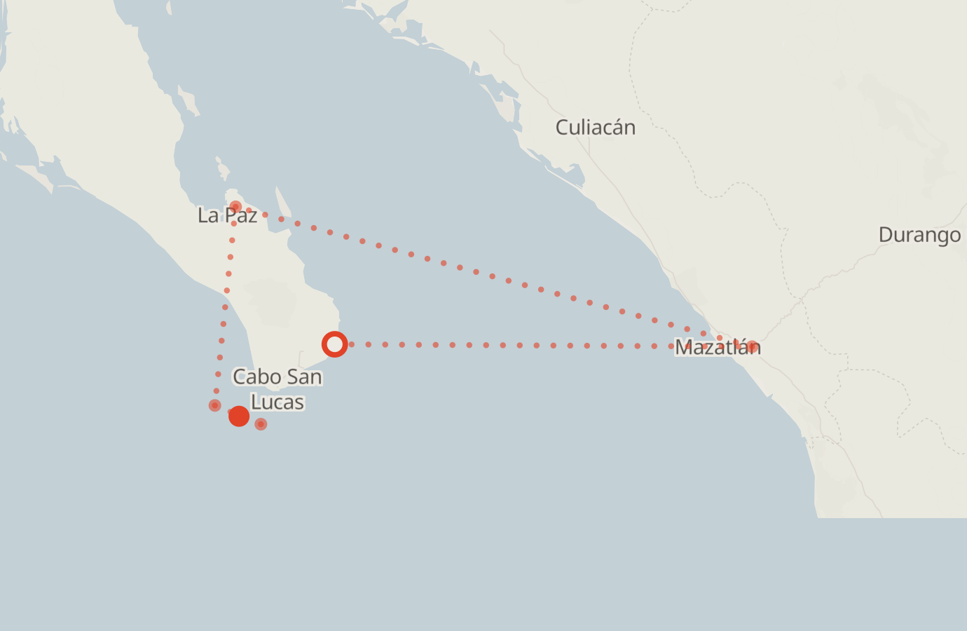 Activity map — real sighting points on an OpenStreetMap basemap