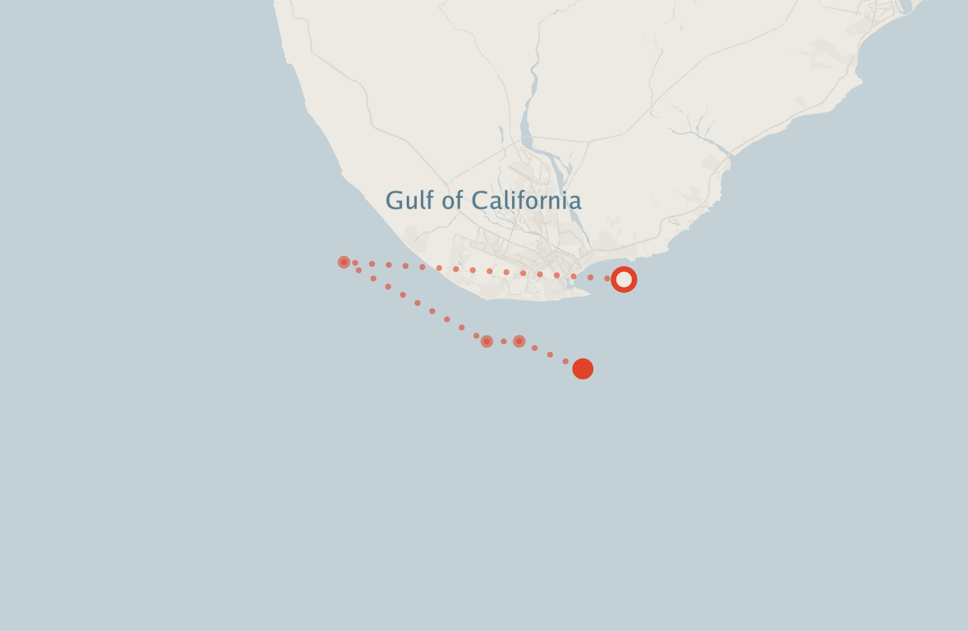 Activity map — real sighting points on an OpenStreetMap basemap