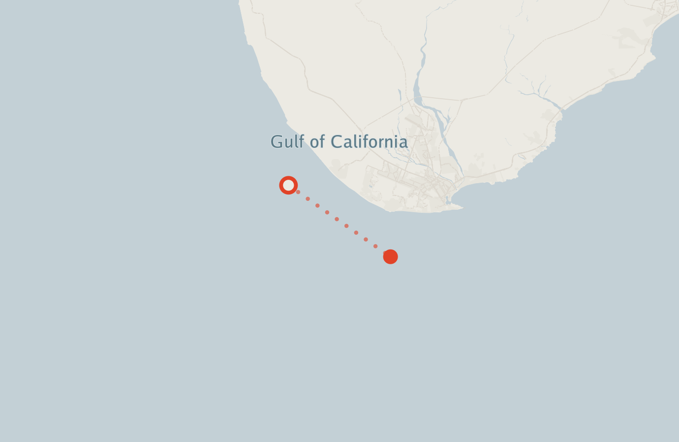 Activity map — real sighting points on an OpenStreetMap basemap