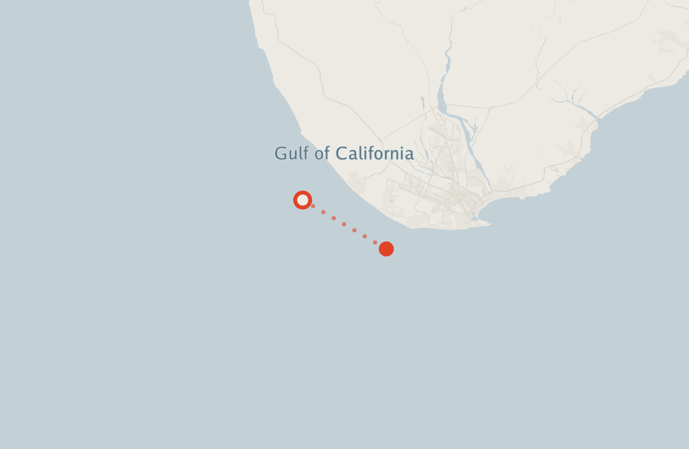 Activity map — real sighting points on an OpenStreetMap basemap