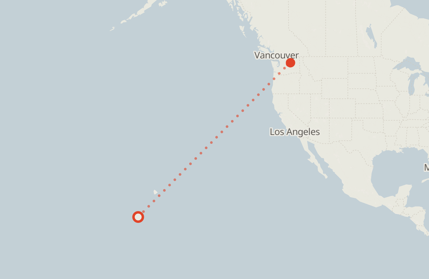 Activity map — real sighting points on an OpenStreetMap basemap
