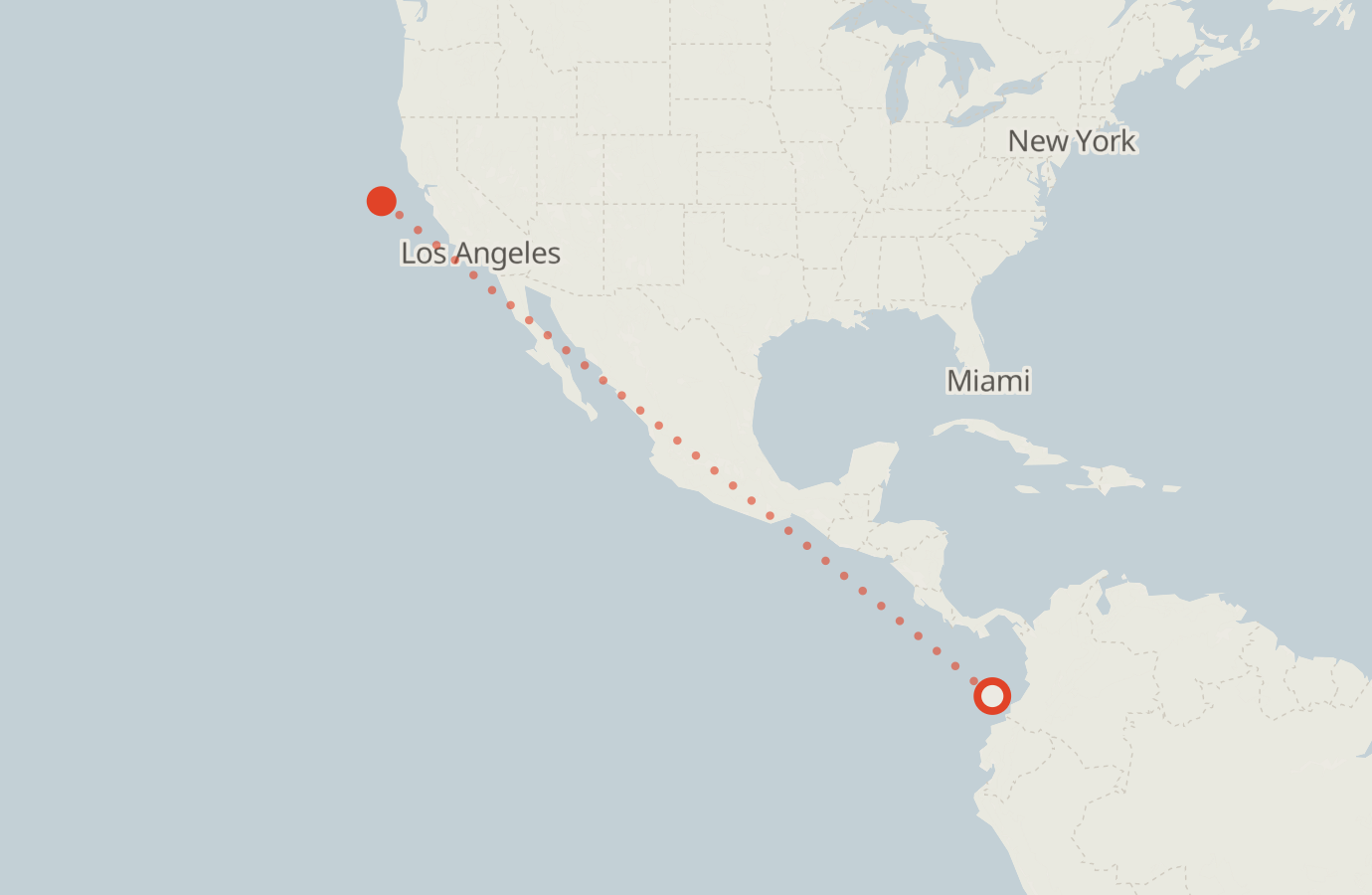 Activity map — real sighting points on an OpenStreetMap basemap