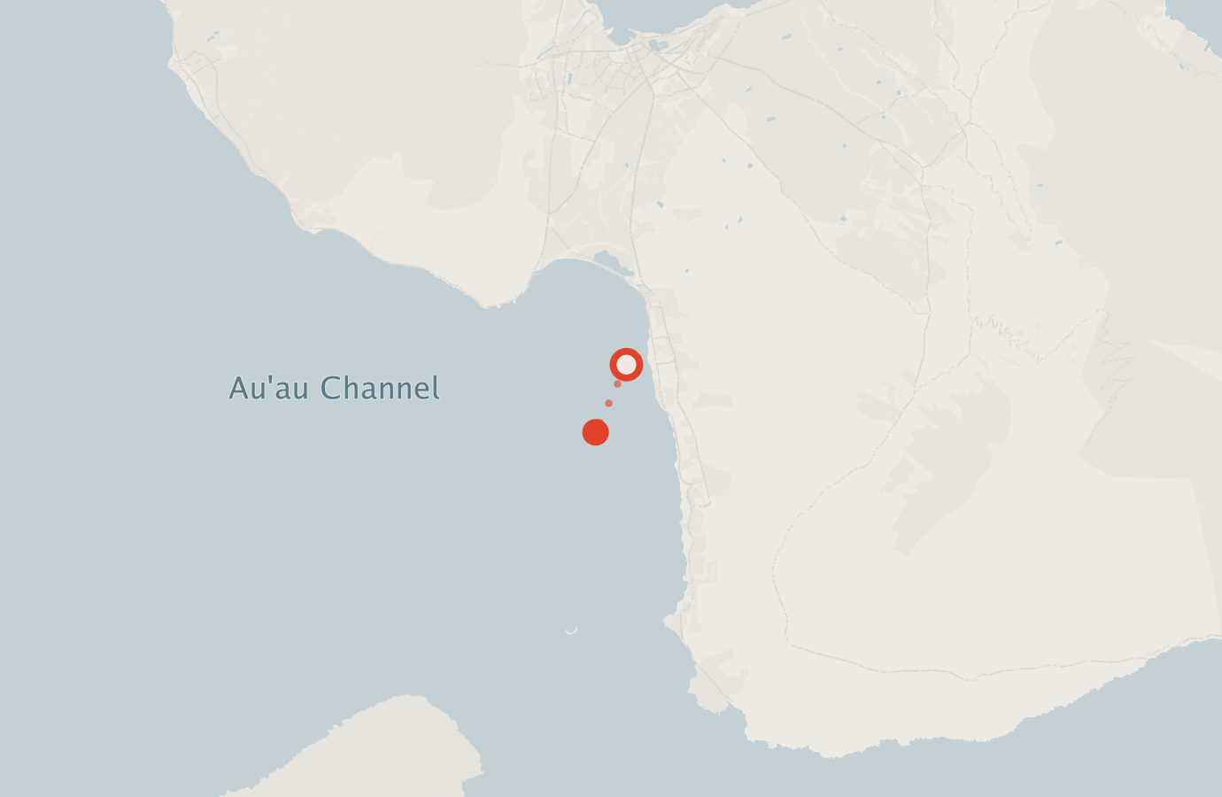 Activity map — real sighting points on an OpenStreetMap basemap
