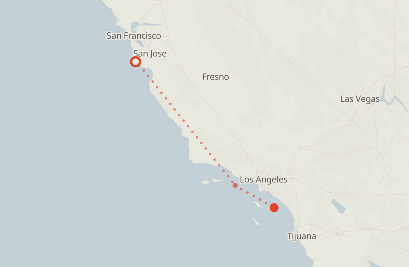 Activity map — real sighting points on an OpenStreetMap basemap