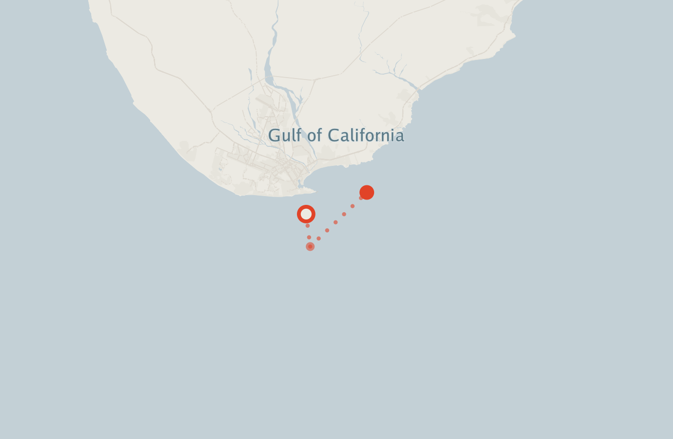 Activity map — real sighting points on an OpenStreetMap basemap