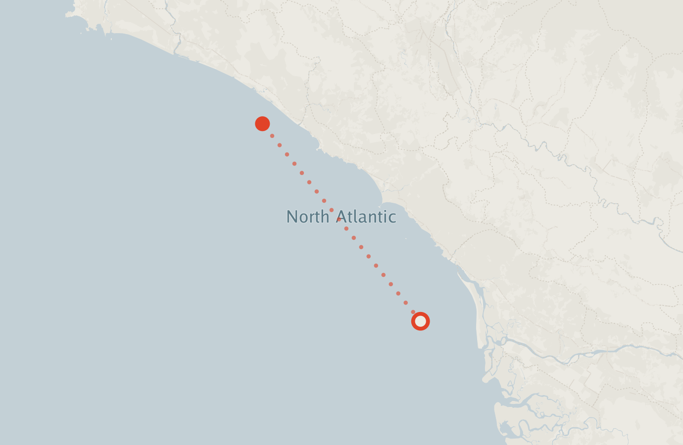 Activity map — real sighting points on an OpenStreetMap basemap