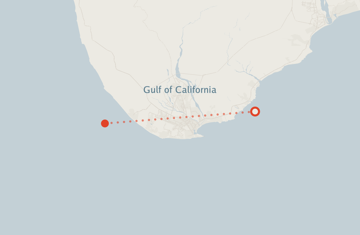 Activity map — real sighting points on an OpenStreetMap basemap