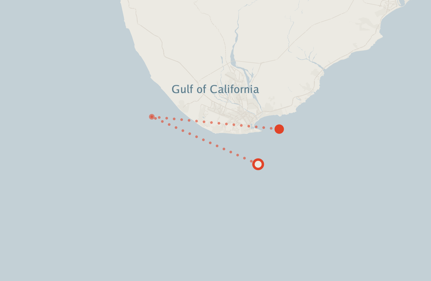 Activity map — real sighting points on an OpenStreetMap basemap