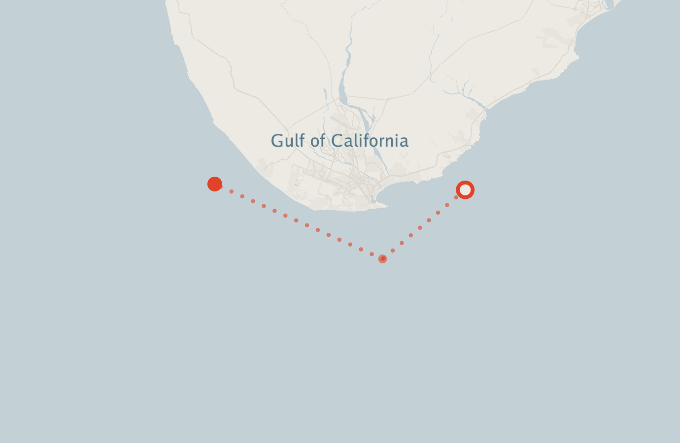 Activity map — real sighting points on an OpenStreetMap basemap