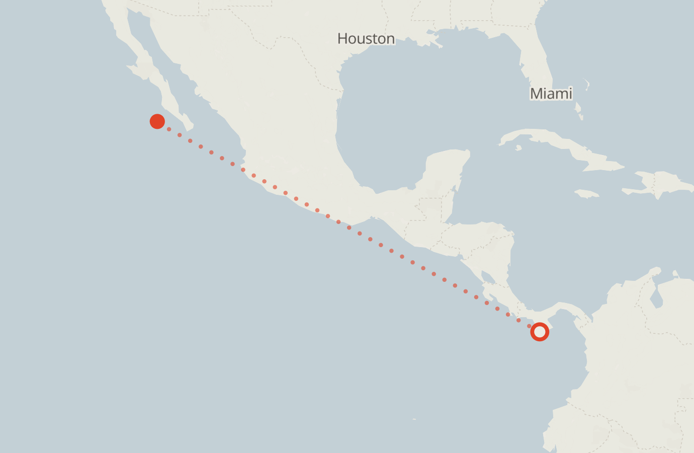 Activity map — real sighting points on an OpenStreetMap basemap