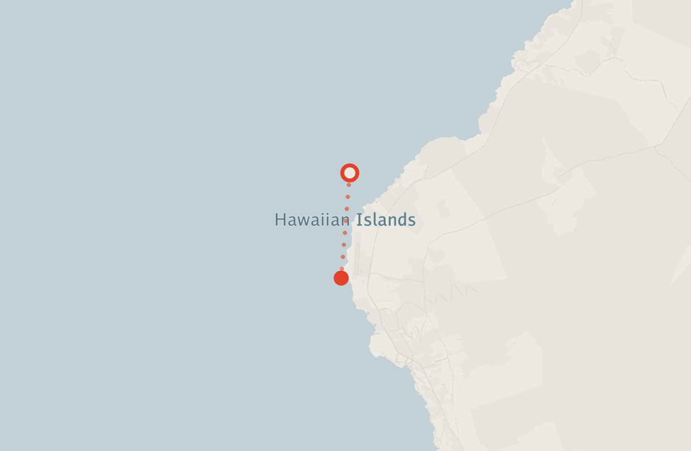 Activity map — real sighting points on an OpenStreetMap basemap
