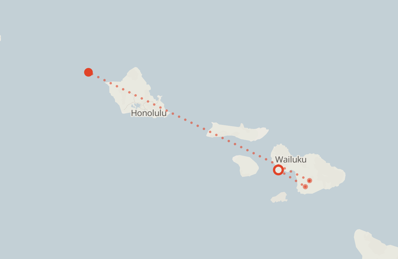 Activity map — real sighting points on an OpenStreetMap basemap