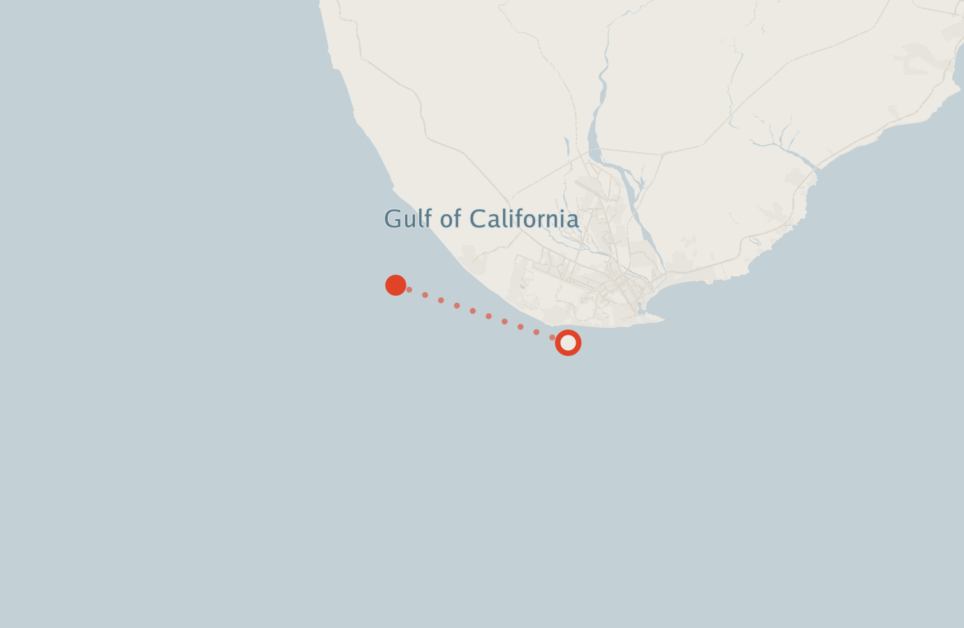 Activity map — real sighting points on an OpenStreetMap basemap