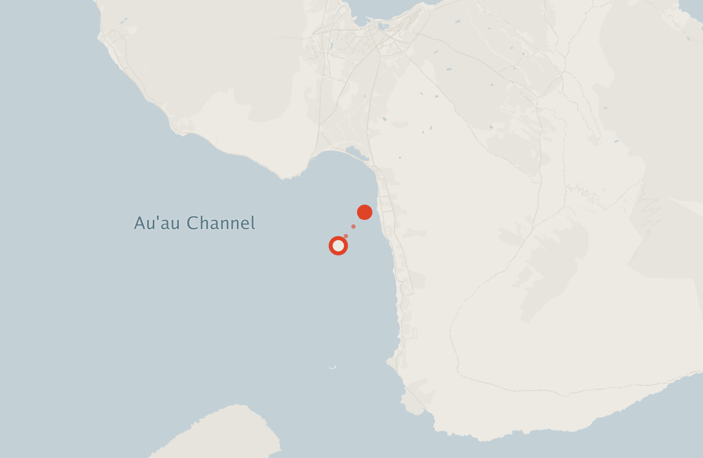 Activity map — real sighting points on an OpenStreetMap basemap