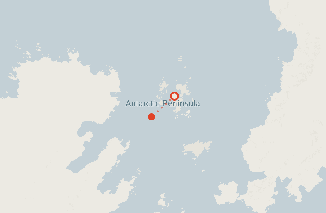 Activity map — real sighting points on an OpenStreetMap basemap
