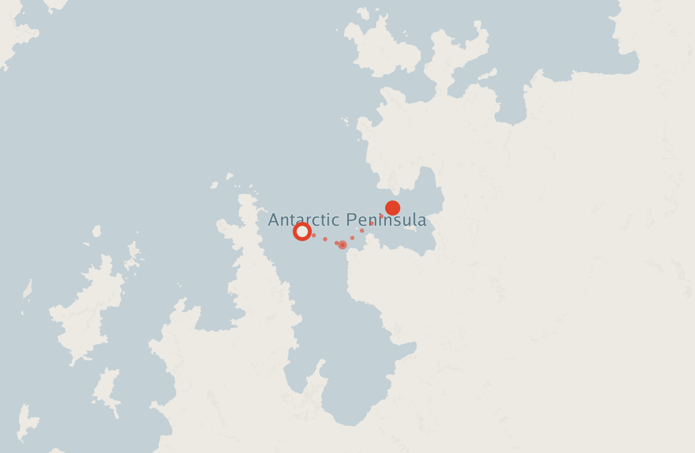 Activity map — real sighting points on an OpenStreetMap basemap