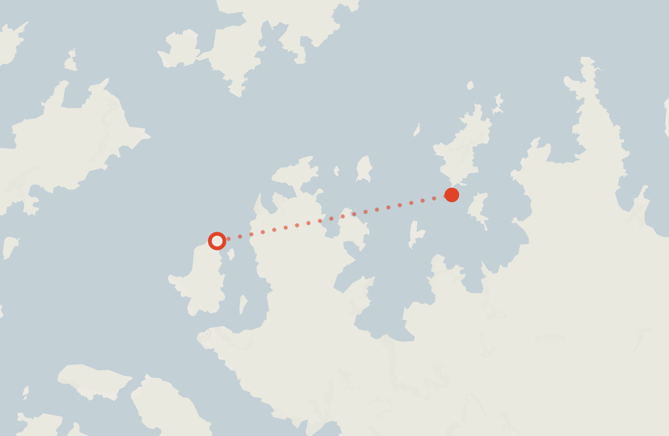 Activity map — real sighting points on an OpenStreetMap basemap