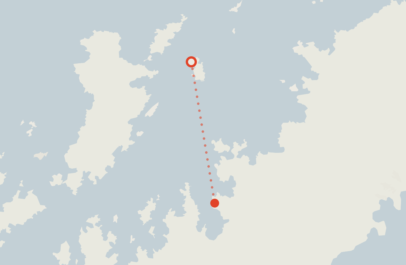 Activity map — real sighting points on an OpenStreetMap basemap